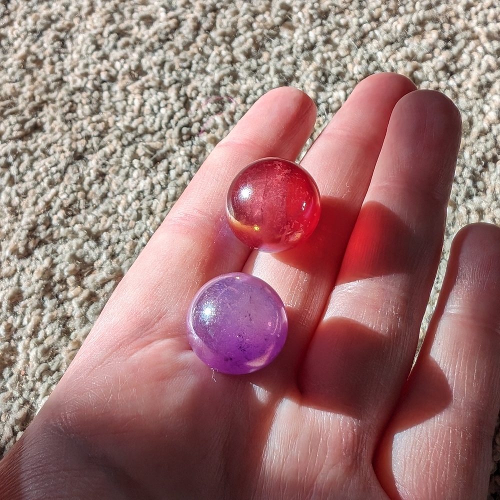 2 for $20 - Mini Aqura Quartz Spheres